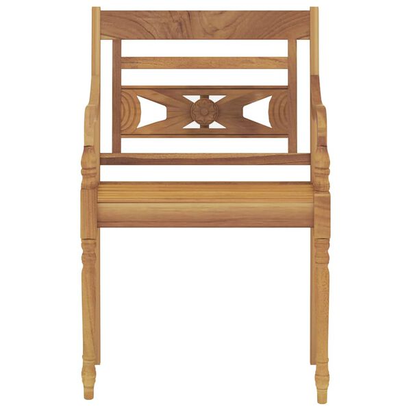 vidaXL Ensemble &agrave; manger de jardin 7 pcs Bois de teck solide