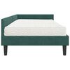 vidaXL Cadre de lit d'angle avec matelas Autre 2 pcs Vert Velours