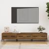 vidaXL Meuble TV Chêne marron 150x34,5x30 cm Bois d'ingénierie