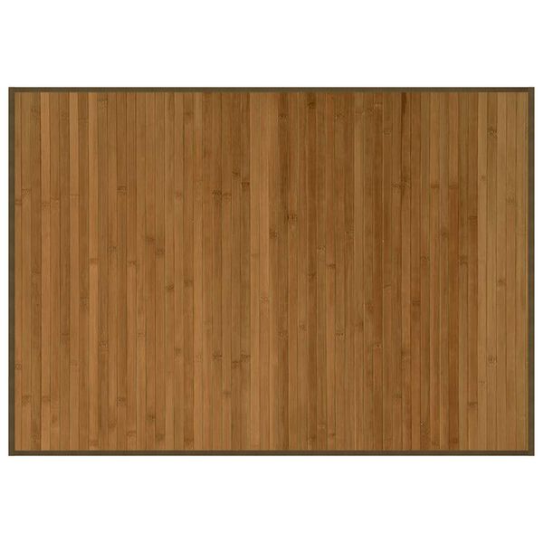 vidaXL Tapis rectangulaire marron 70x100 cm bambou