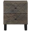vidaXL Tables de chevet 2 pcs noir 40x33x46 cm bois de manguier solide