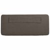 vidaXL T&ecirc;te de lit capitonn&eacute;e Marron et Taupe 135 cm Pin massif