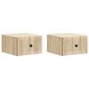 vidaXL Cabinet de chevet mural 2 pcs Ch&ecirc;ne Sonoma 33 x 34,5 x 20 cm