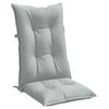 vidaXL Coussins de chaise &agrave; dossier haut lot de 6 gris clair m&eacute;lang&eacute;