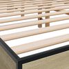 vidaXL Cadre de lit sans matelas ch&ecirc;ne sonoma 150x200 cm