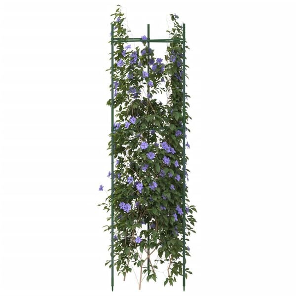 vidaXL Cages &agrave; tomates 6 pcs 116 cm acier et PP