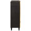 vidaXL Meuble d'appoint avec tiroir Noir et or 60 x 33,5 x 100 cm