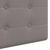 vidaXL T&ecirc;te de lit suspendue Montage mural Taupe 190 x 55 x 5 cm tissu