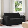 vidaXL Canap&eacute; 140cm Noir M&eacute;tал
