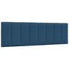 vidaXL Lit avec matelas Hanko bleu 160x200 cm tissu