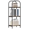 vidaXL &Eacute;tag&egrave;re Ch&ecirc;ne fum&eacute; 40 x 30 x 109 cm Bois d'ing&eacute;nierie
