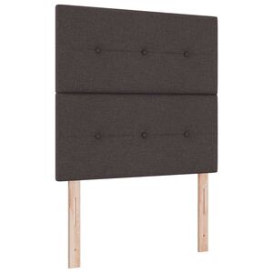 vidaXL T&ecirc;te de lit Marron fonc&eacute; 80 cm Cuir synth&eacute;tique