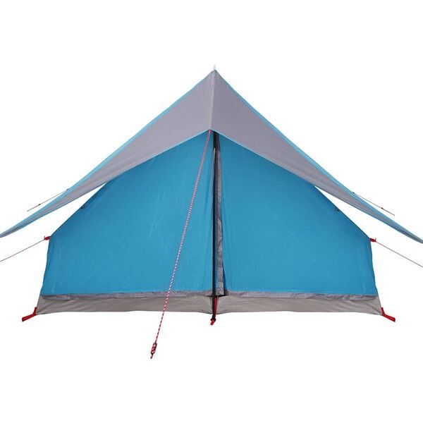 vidaXL Tente familiale avec toit Bleu et gris 315 x 286 x 200 cm