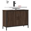 vidaXL Armoire lavabo de salle de bain ch&ecirc;ne marron 80x30x60 cm