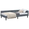 vidaXL Cadre de lit d'angle Gris fonc&eacute; 80 x 200 cm Velours