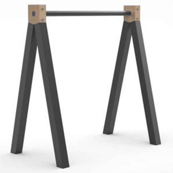 Nordlinger Tr&eacute;teau Aspen 70x30x73 cm Bois et m&eacute;tal Noir