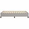 vidaXL Cadre de lit sans matelas gris clair 120x190 cm tissu