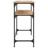 vidaXL Table console ch&ecirc;ne sonoma 75x35,5x75 cm bois d'ing&eacute;nierie