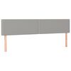 vidaXL Sommier &agrave; lattes de lit et matelas et LED Gris clair 180x200 cm