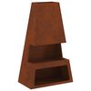 vidaXL Braise Marron 60 x 35 x 100 cm Acier patin&eacute;