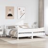 vidaXL Cadre de lit et t&ecirc;te de lit blanc 180x200 cm bois de pin massif