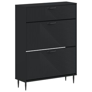 vidaXL Cabinet &agrave; chaussures HAARLEM 78 x 24 x 103 cm Bois d'ing&eacute;nierie