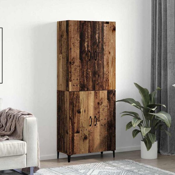 vidaXL Haut Armoire 2 pcs Bois ancien Bois d'ing&eacute;nierie