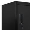 vidaXL Armoire &agrave; casiers Noir 90x40x180 cm Acier