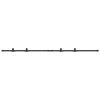 vidaXL Kit de porte d'armoire coulissante 200 cm acier au carbone