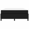 vidaXL Cadre de lit avec matelas Noir 160 x 200 cm tissu