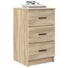 vidaXL Cabinet de chevet avec tiroir Ch&ecirc;ne sonoma 38 x 38 x 66 cm