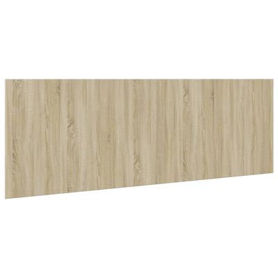 vidaXL Tête de lit avec armoires chêne sonoma 240 cm bois d'ingénierie