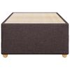 vidaXL Cadre de lit sans matelas marron fonc&eacute; 90x200 cm tissu