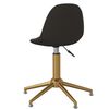 vidaXL Chaises pivotantes &agrave; manger lot de 4 Gris fonc&eacute; Velours