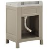 vidaXL Armoire de buanderie 60x51x89 cm Sable
