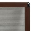 vidaXL Moustiquaire pliss&eacute;e pour fen&ecirc;tre Aluminium Marron 80x120 cm