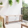 vidaXL Banc ext&eacute;rieur Naturel 119 x 47 x 35 cm Bois de pin massif