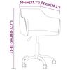 vidaXL Chaises pivotantes &agrave; manger lot de 6 Vert clair Velours