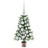 vidaXL Sapin de No&euml;l avec 150 LED avec support Vert 65 cm PE