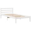vidaXL Cadre de lit avec t&ecirc;te de lit sans matelas blanc 75x190 cm