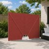 vidaXL Auvent lat&eacute;ral pliable de terrasse Terre cuite 240 x 160 cm
