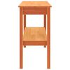 vidaXL Table console Marron cire 110 x 40 x 75 cm Bois massif en pin