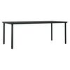 vidaXL Ensemble &agrave; manger de jardin 7 pcs Gris