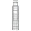 vidaXL Paniers &agrave; gabions arqu&eacute;s 5 pcs 200x30x120/140 cm Fer galvanis&eacute;