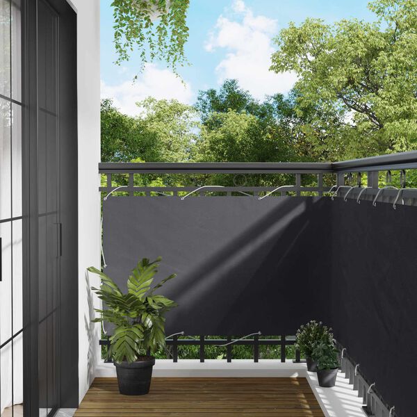vidaXL &Eacute;cran de balcon Anthracite 100 x 600 cm Tissu Oxford