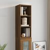 vidaXL Armoire murale ch&ecirc;ne marron 34,5x32,5x90 cm bois d'ing&eacute;nierie