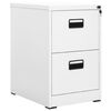 vidaXL Classeur Blanc 46x62x72,5 cm Acier