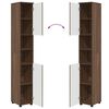 vidaXL Ensemble de mobilier de salle de bain 5 pcs Ch&ecirc;ne brun