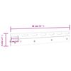 vidaXL Plaques de connexion 4 pcs argent&eacute; 28 cm acier inoxydable