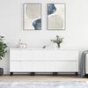 vidaXL Buffets 3 pcs Blanc Bois d'ing&eacute;nierie